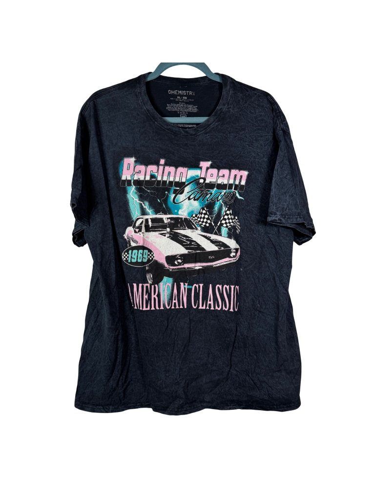 Chemistry Xl Racing Team Camaro 1969 American Classic Graphic Tee Retro Grunge